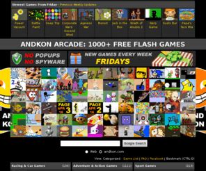 Andkon Arcade: 1000+ Free Flash Games.